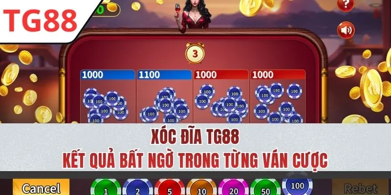 Xóc Đĩa TG88 - Trò Chơi Casino Ấn Tượng Với Nhiều Cửa Cược